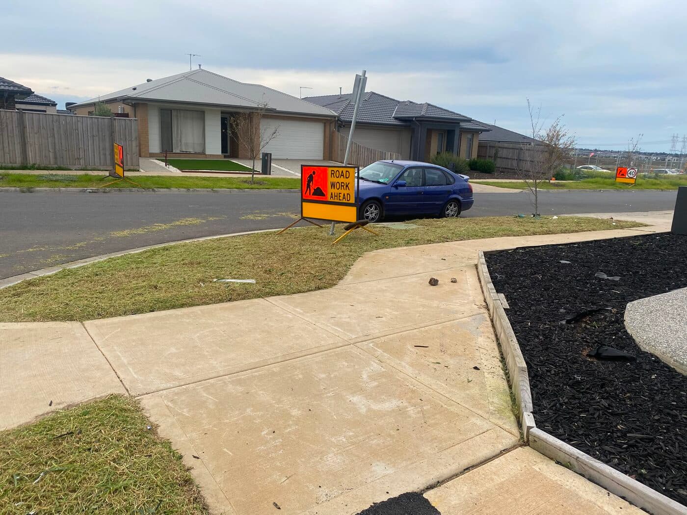 Nature strip cleanup — after Special Lawn Forces visit